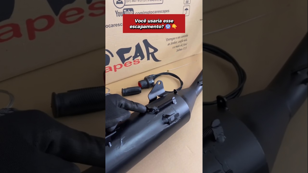 ESCAPAMENTO QUE TROCA RAPIDO PARA MOTO HONDA 160
