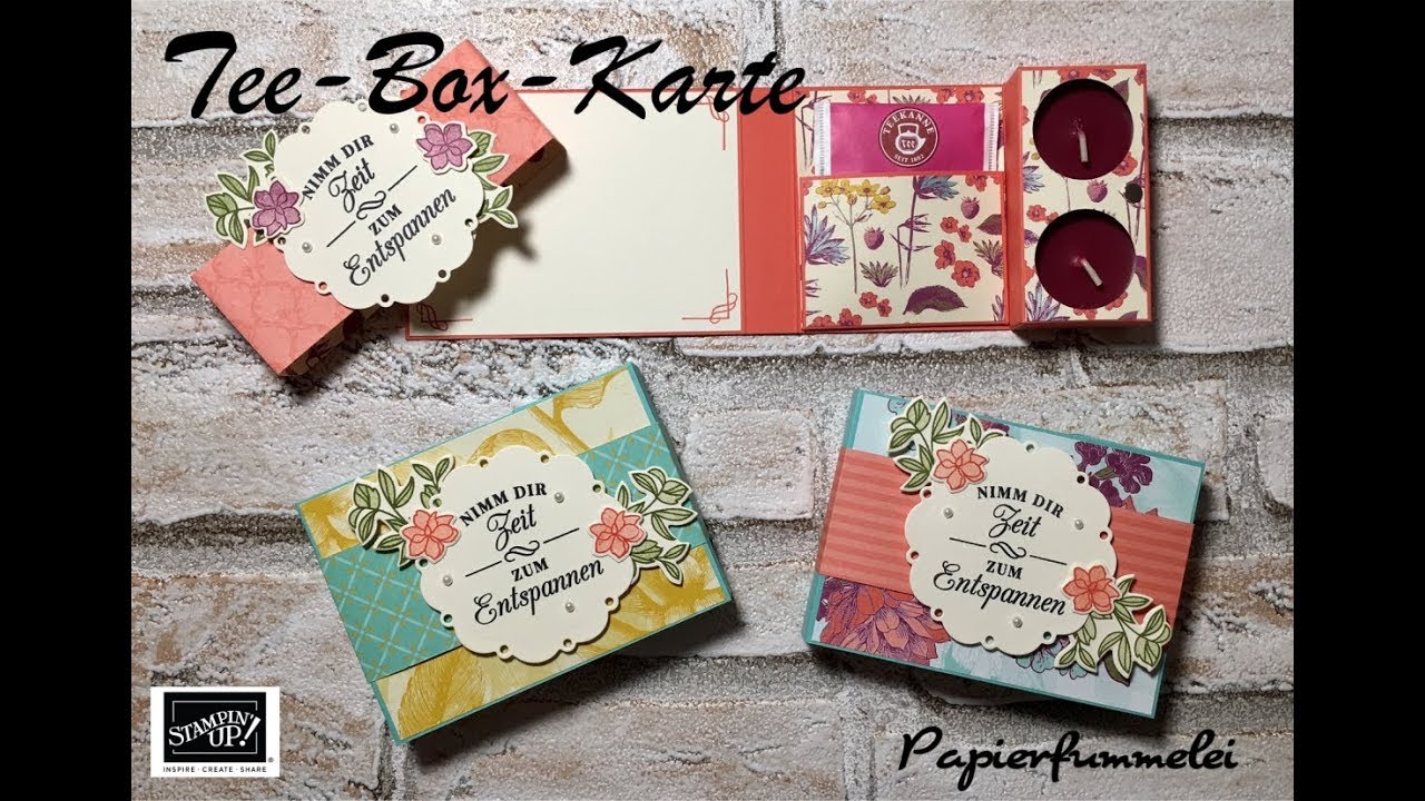 Tee-Box-Karte basteln *Tutorial*