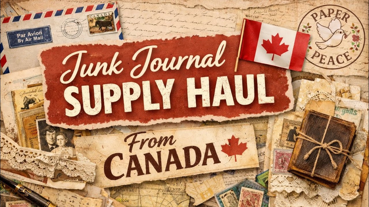 ✨ Vintage Junk Journal Haul from @trypaperplay (Canada 🇨🇦) ✨