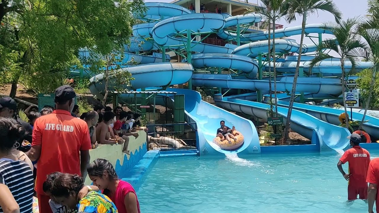 A Day at Diamond Water Park Lohegaon Wagholi Pune 2019 | All Rides