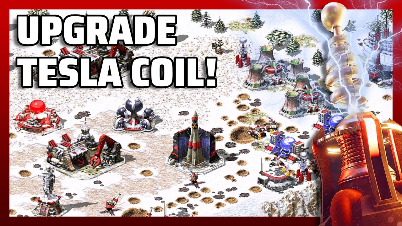 Red Alert 2 | Upgraded Tesla Coils | (7 vs 1 + Superweapons)