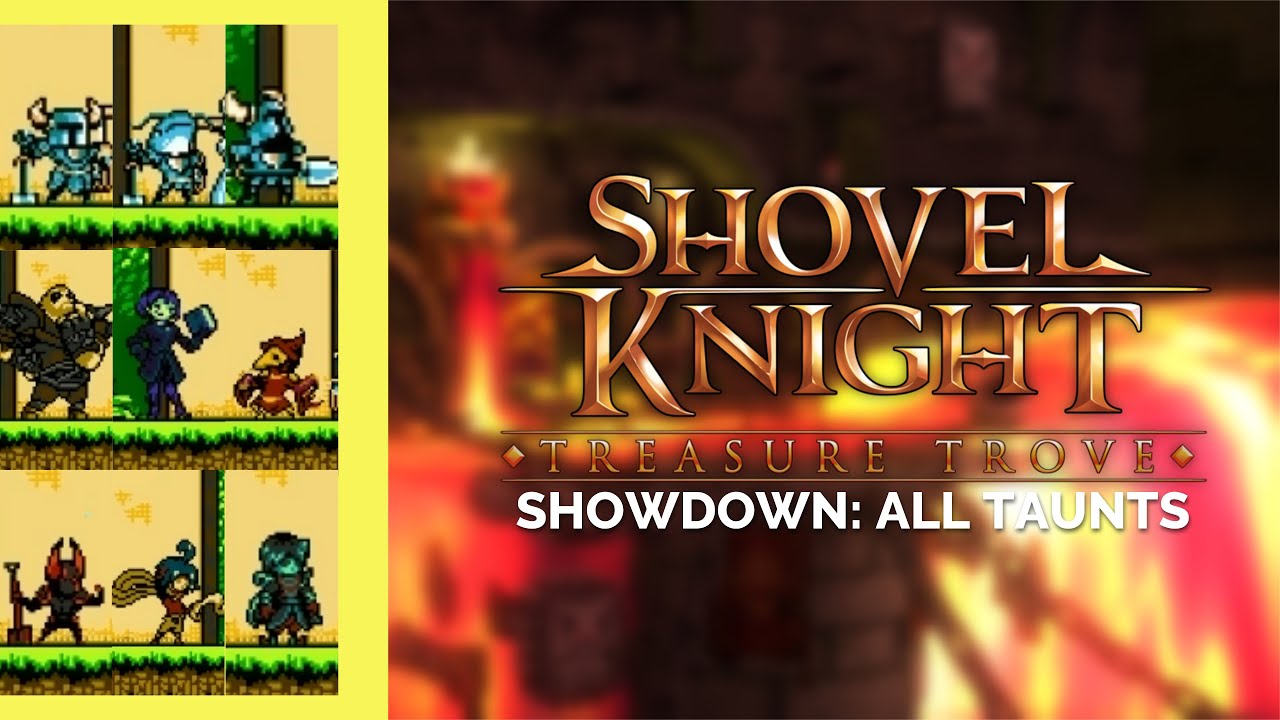 All Character Taunts + Alternative Skins Taunt | Shovel Knight: Treasure Trove (Showdown)