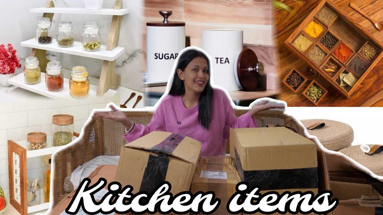 Dekho maine kitchen decoration k liye kya kya liya hai 😍❤️|| Varsha Thapa