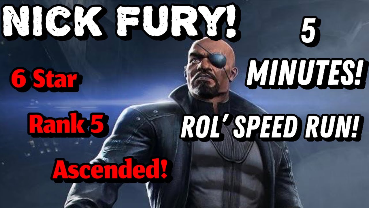 MCOC Rank 5 Ascended Nick Fury! Realm of Legends Speed Run!