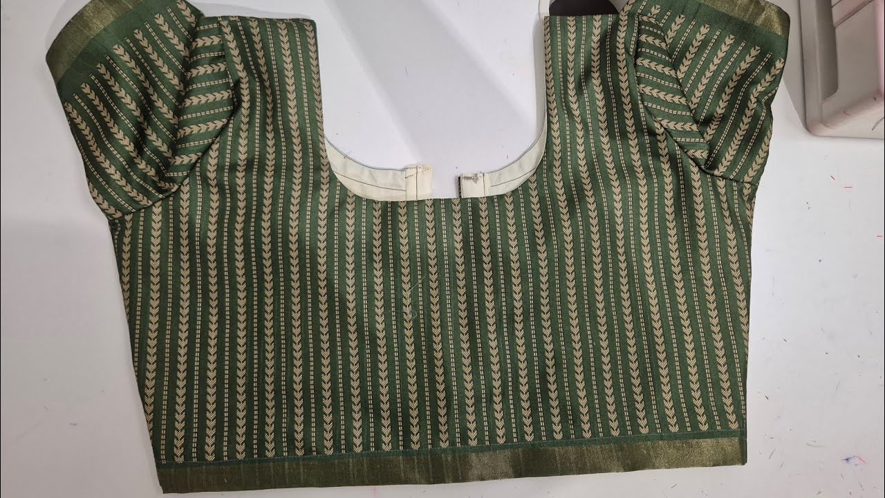 Customer Blouse Stitching LIVE | 40 Size → Front Part &sleeves and finishing|PJMOON