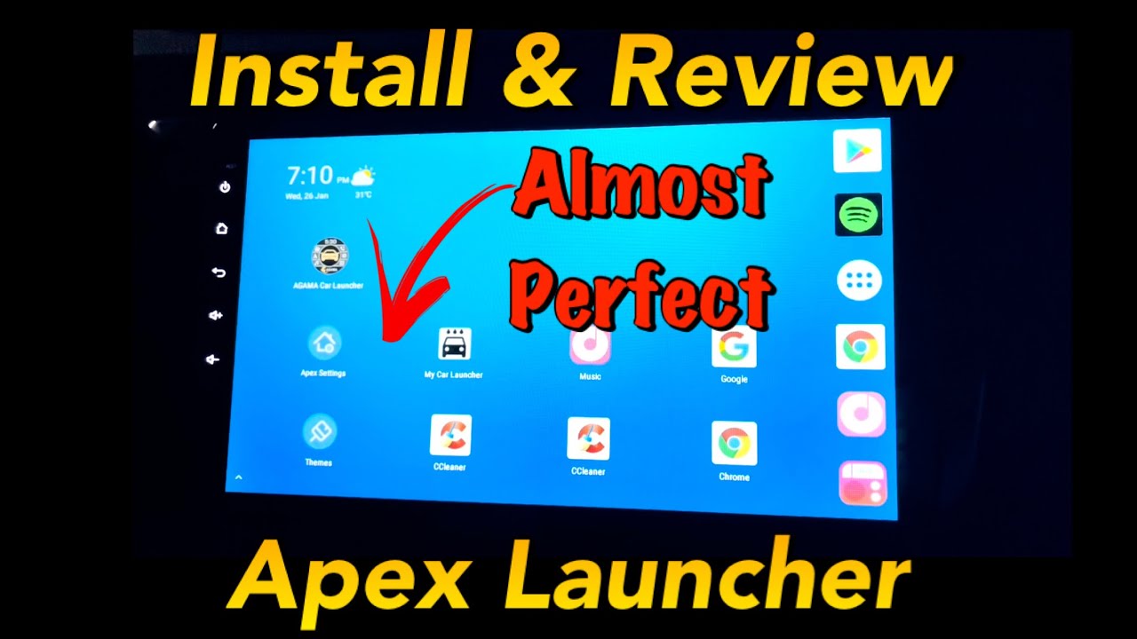 Install and Review Apex Launcher for Android Head Unit