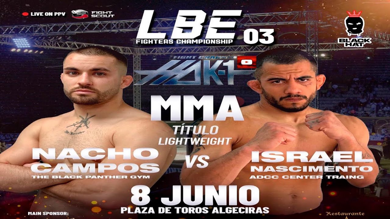 MMA Full Fight   Nacho Campos Vs Israel Nascimento  quien gana el cinturón?