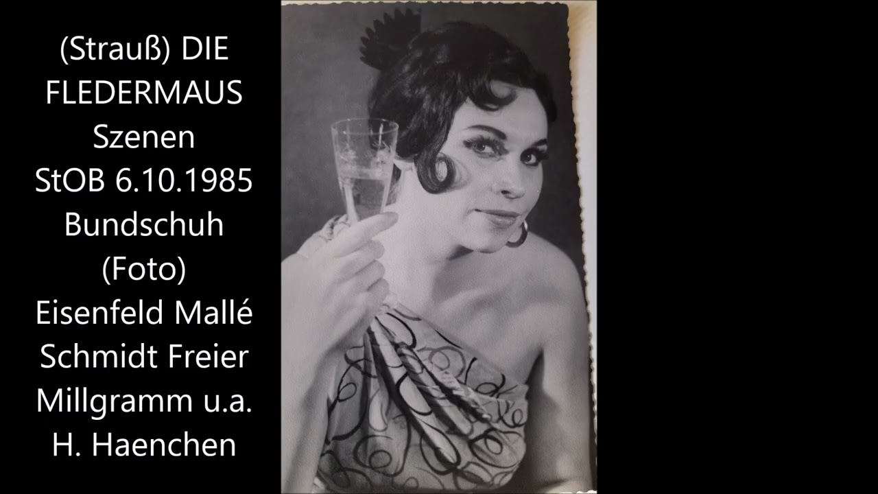 Strauß: Die Fledermaus (Staatsoper Berlin 1985 Haenchen - Bundschuh Eisenfeld Schmidt Freier u.a.)
