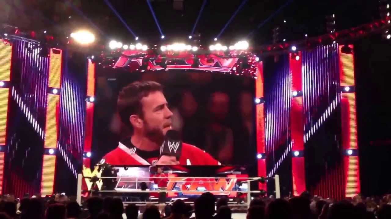 CM PUNK WWE Monday Night Raw in Chicago September 23, 2013