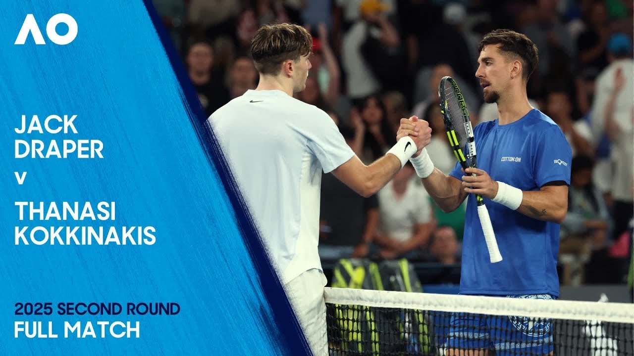 Jack Draper v Thanasi Kokkinakis Full Match | Australian Open 2025 Second Round