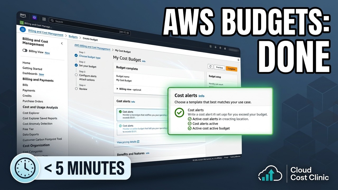 Set These AWS Budget Alerts Before You Deploy Anything