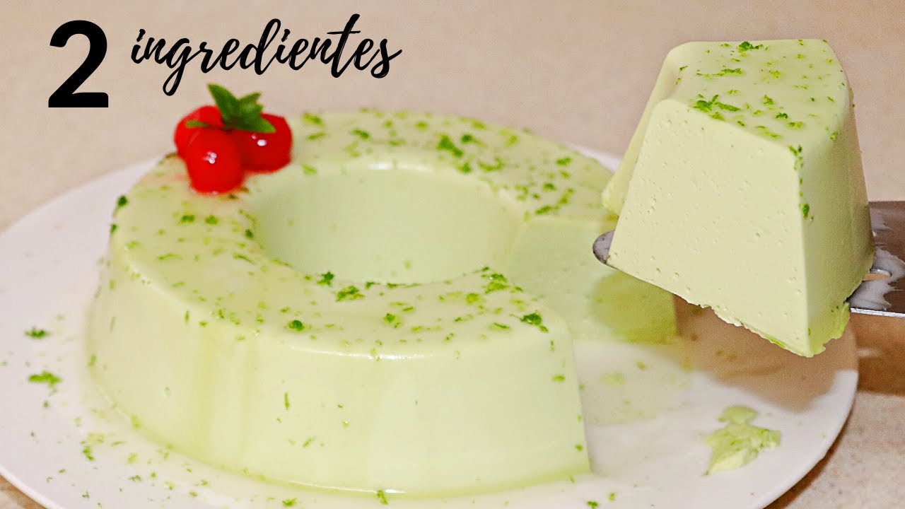 SÓLO 2 INGREDIENTES, POSTRE SABOR LIMÓN fácil