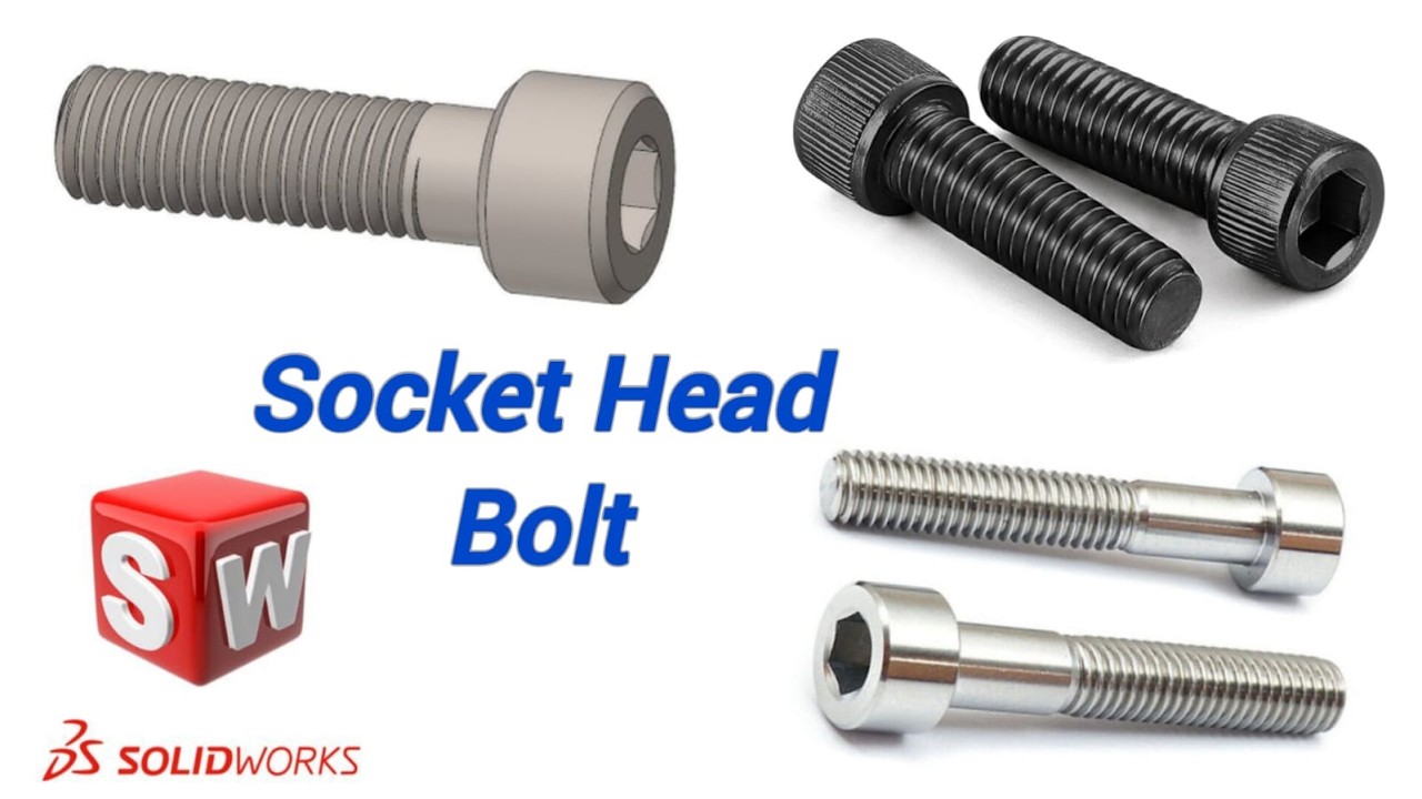 How to make Allen Bolt in Solidworks | Hexagon Socket Head Cap Screw In SolidWorks 2025