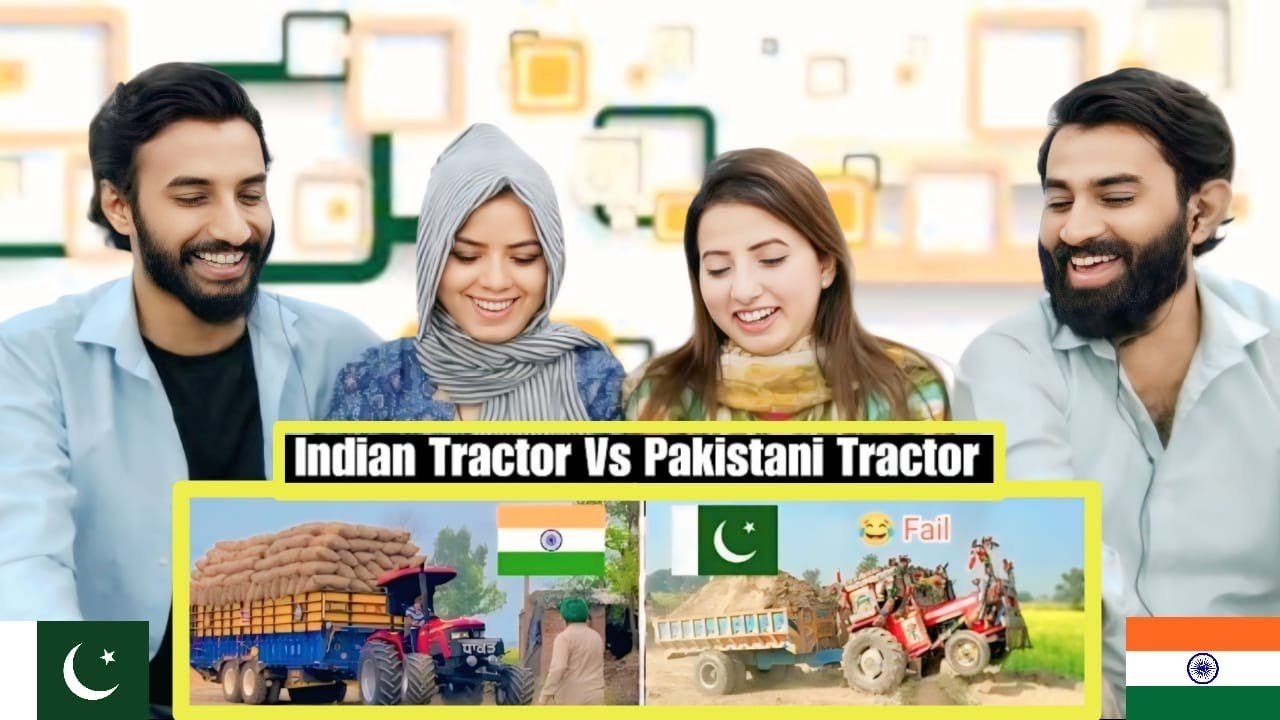 Indian Tractor Power Vs Pakistani Tractor Power Stunt Reaction!! Pakistani Family Reaction