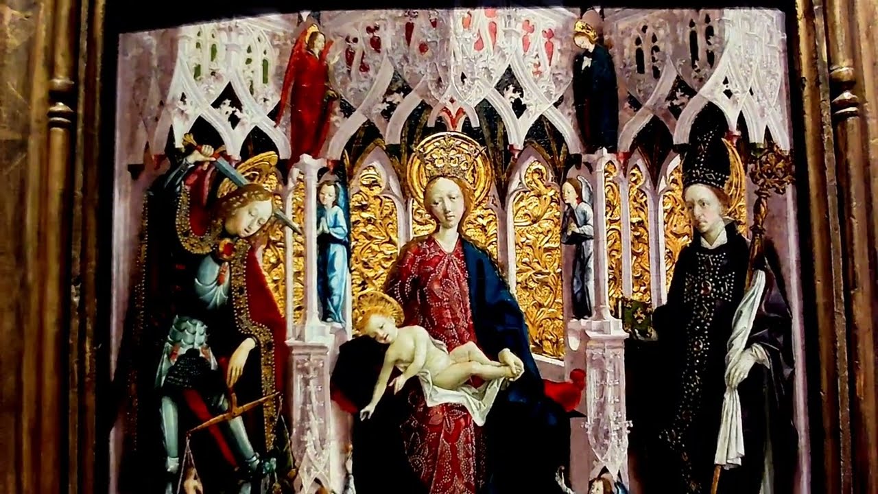 THE NATIONAL GALLERY The Virgin and Child Enthroned with Angels and Saints MICHAEL PACHER