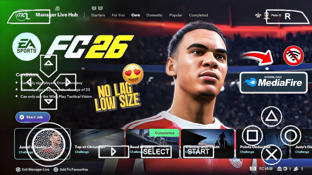 FIFA 2026! EA SPORTS FC 26 PPSSPP | Камера PS5 + Новые трансферы + Форма сезона 2026/27 HD графика