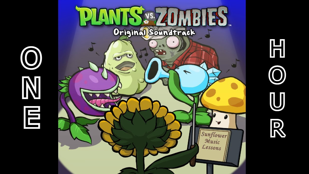 Plants Vs Zombies: Zombies on your lawn Music ONE HOUR