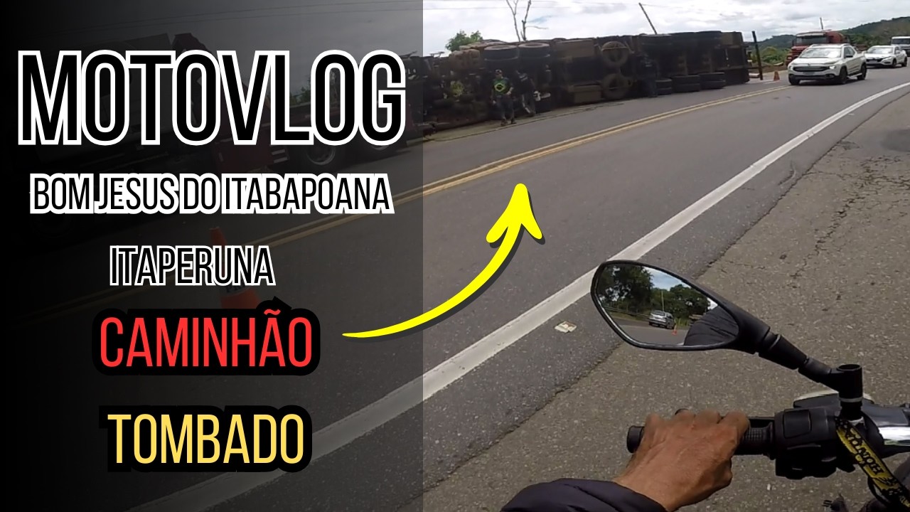 MOTOVLOG: Bom Jesus do Itabapoana x Itaperuna – Retirada de Peças e Acidente na Pista