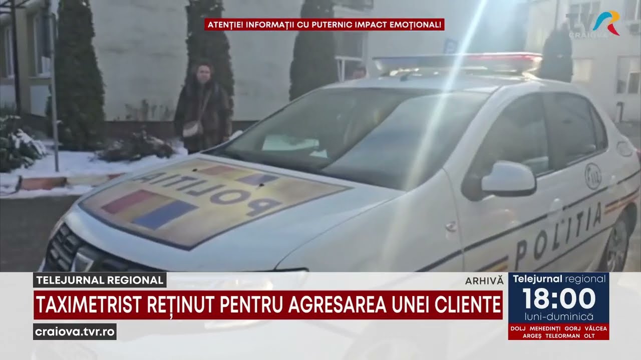TAXIMETRIST REŢINUT PENTRU AGRESAREA UNEI CLIENTE