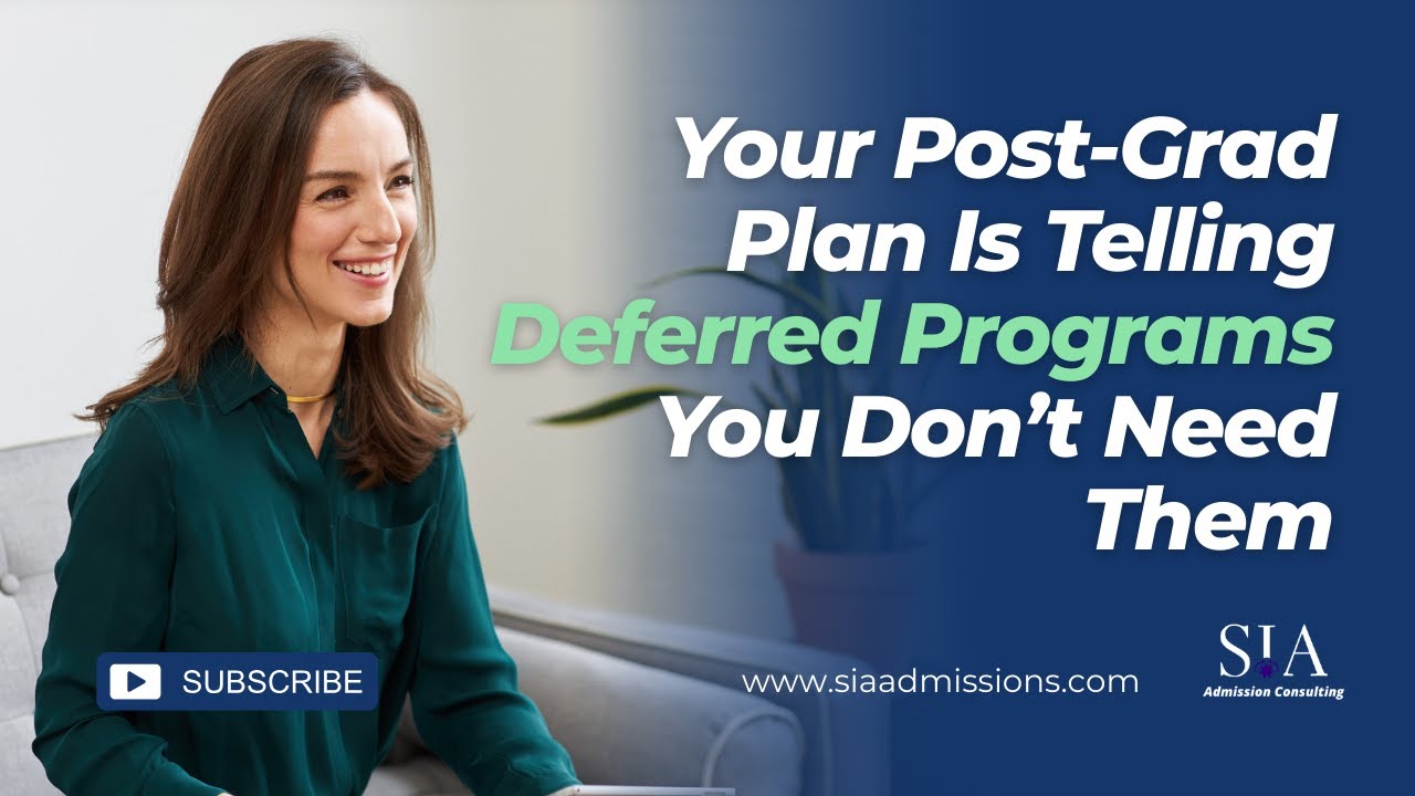 Your Post-Grad Plan Is Telling Deferred Programs You Don’t Need Them