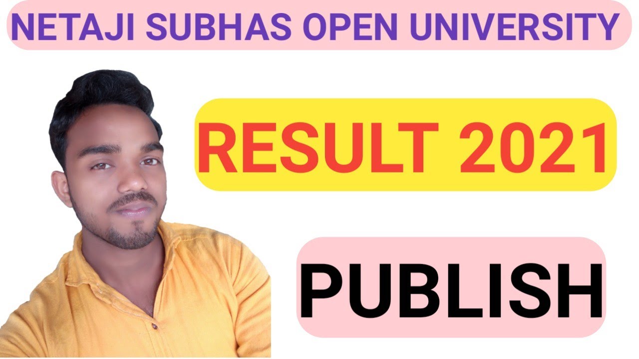 nsou pgbg result 2021 / bdp result 2021 / pg result 2021 / nsou / netaji subhas open University