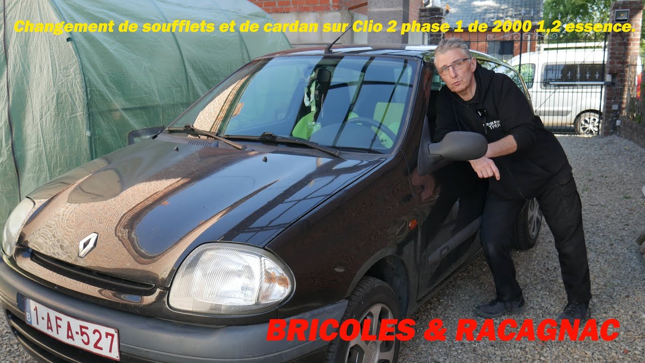 ✌✌Remplacement des soufflets et des cardans sur Clio 2 phase 1 de 2000 1,2 essence ✌✌