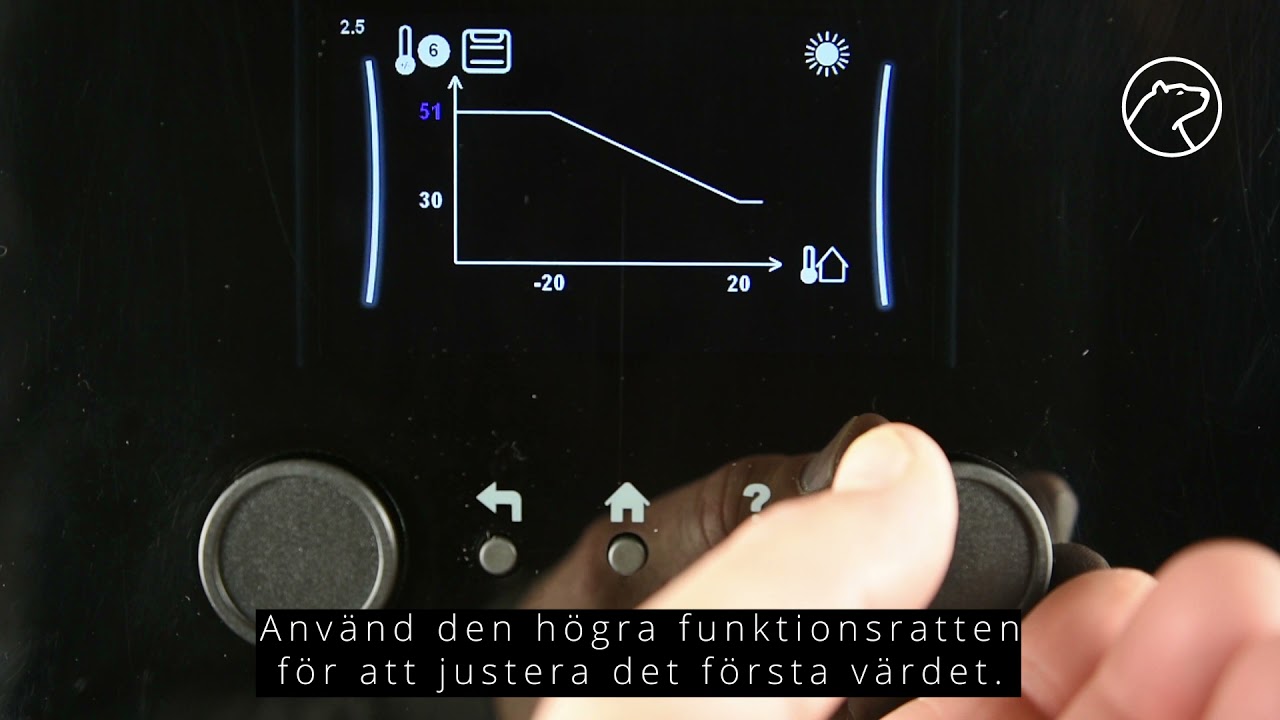 Ändra till utetemperaturstyrd uppvärmningskurva på Daikin luft-vattenvärmepump [GUIDE]