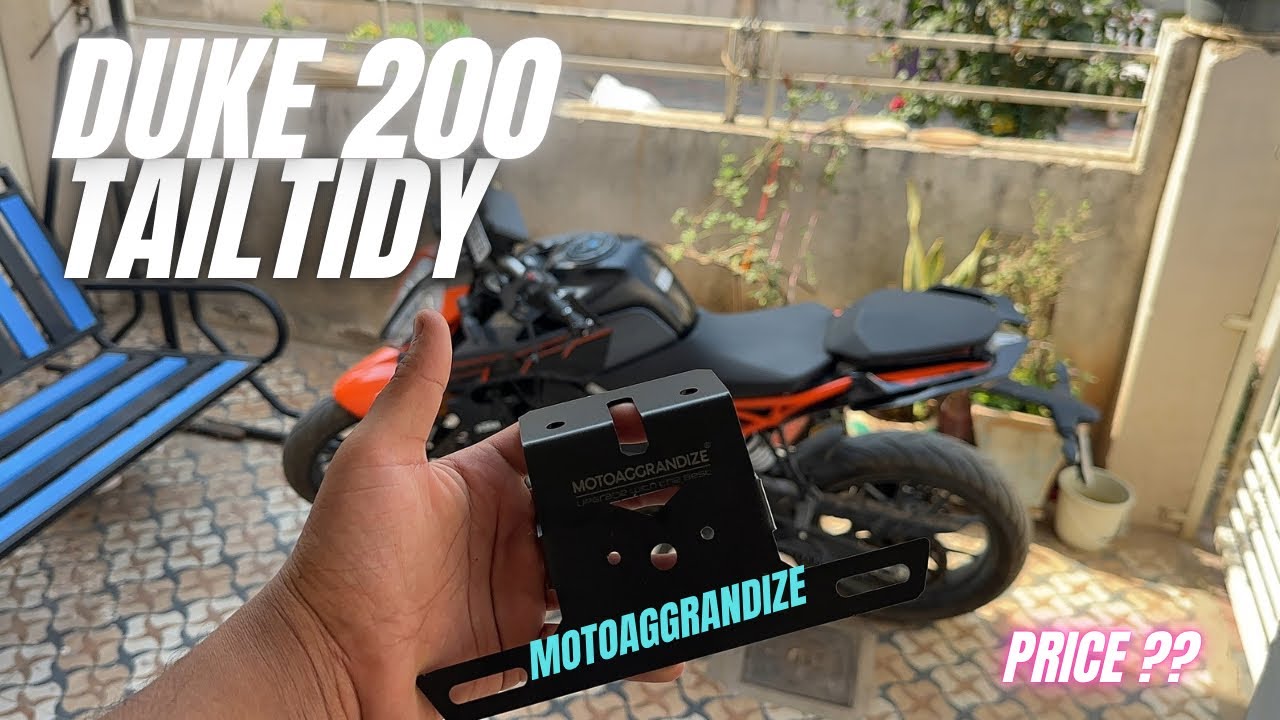 NEW KTM DUKE 200 TAILTIDY MOTOAGGRANDIZE | HOW TO INSTALL TAILTIDY IN DUKE | Duke Modification !!