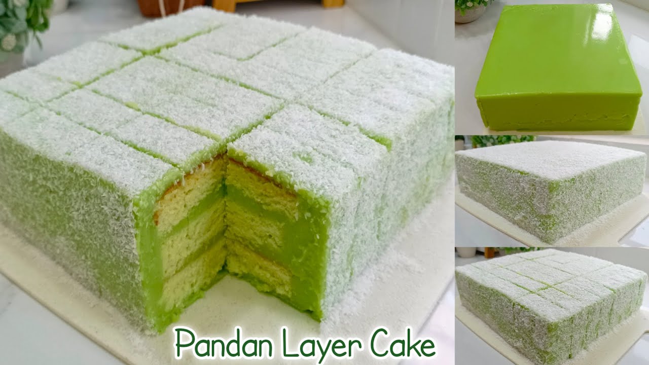 WAJIB DICOBA WALAUPUN 1 × SEUMUR HIDUP‼️PANDAN LAYER CAKE ENAK BANGET LEMBUT,MAKAN DINGIN MAKIN ENAK