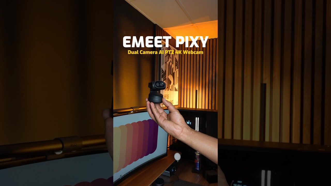 EMEET PIXY 4K Webcam &ndash; AI Tracking in a Tiny Package!