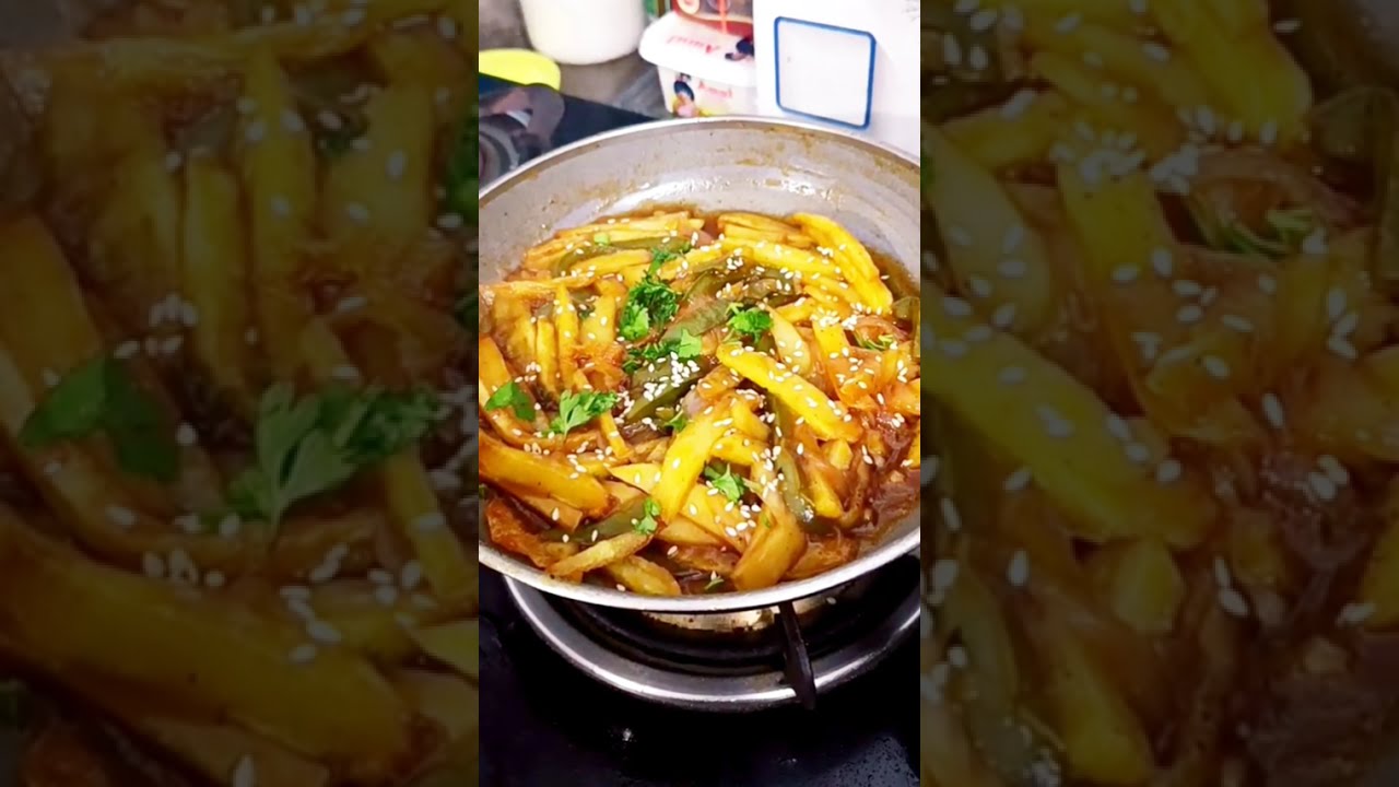 Chilli Potato 🥘✨ recipe |@Zesty_Bites | #food