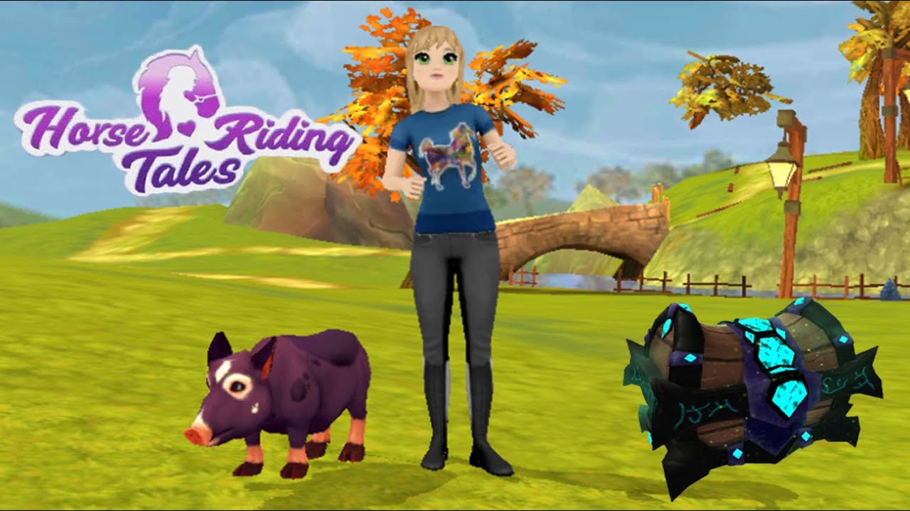 Получила нового питомца фиолетовую свинью 🌺 Прокачка сюжетных миссий 🌺 Horse Riding Tales