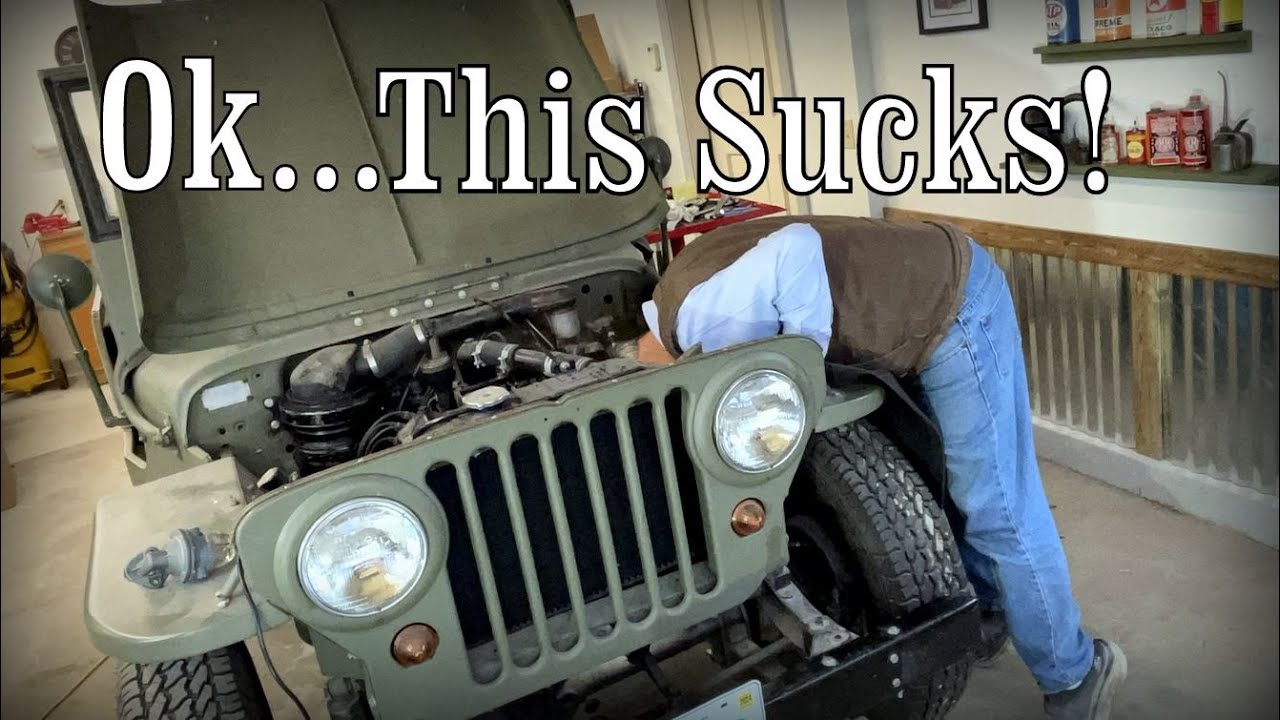 1946 CJ2A Jeep Restoration. Installing a New Fuel Pump