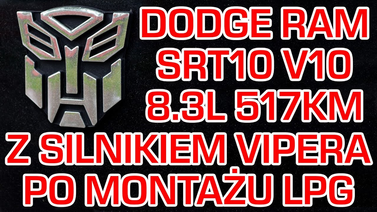 Montaż gazu LPG DODGE RAM z silnikiem VIPER'a V10 8.3 517KM!