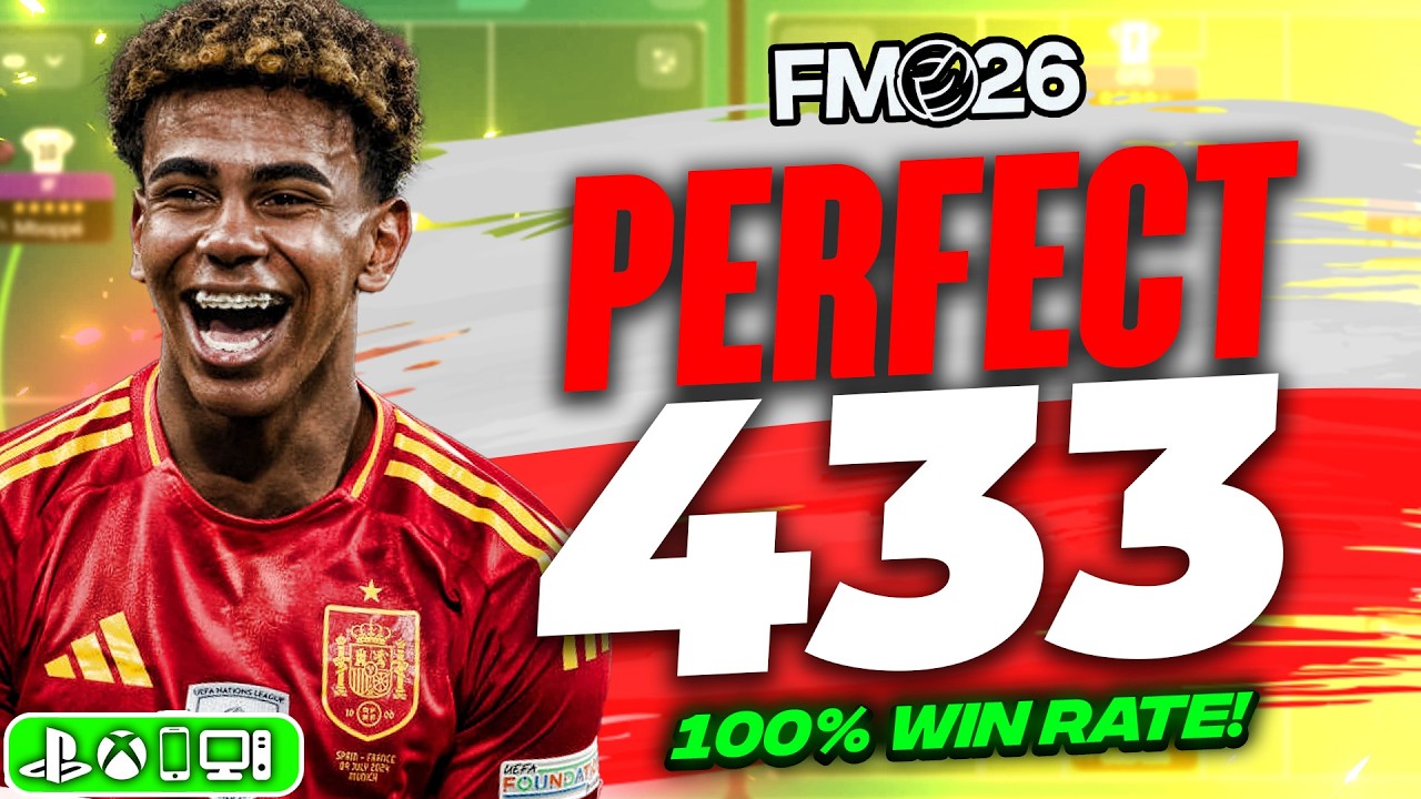 ИДЕАЛЬНАЯ тактика 4-3-3 в FM26 со 100% винрейтом | Лучшие тактики FM26