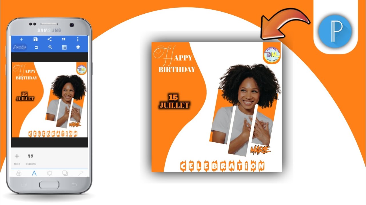 Conception de Flyers d'Anniversaire Extraordinaires : Le guide ultime avec PixelLab