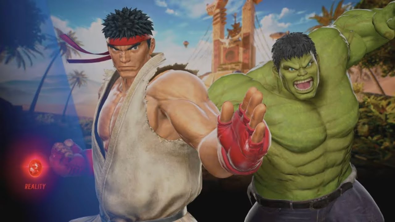 Marvel vs Capcom Infinite: аркадное прохождение Ryu and Hulk