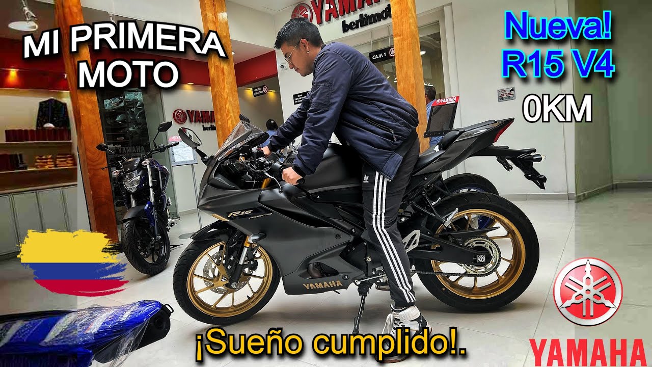 ¡MI PRIMERA MOTO! Superé el MIEDO a manejar con la Yamaha R15 V4 🏍️ | ¡APENAS ESTOY APRENDIENDO! 😱🔥