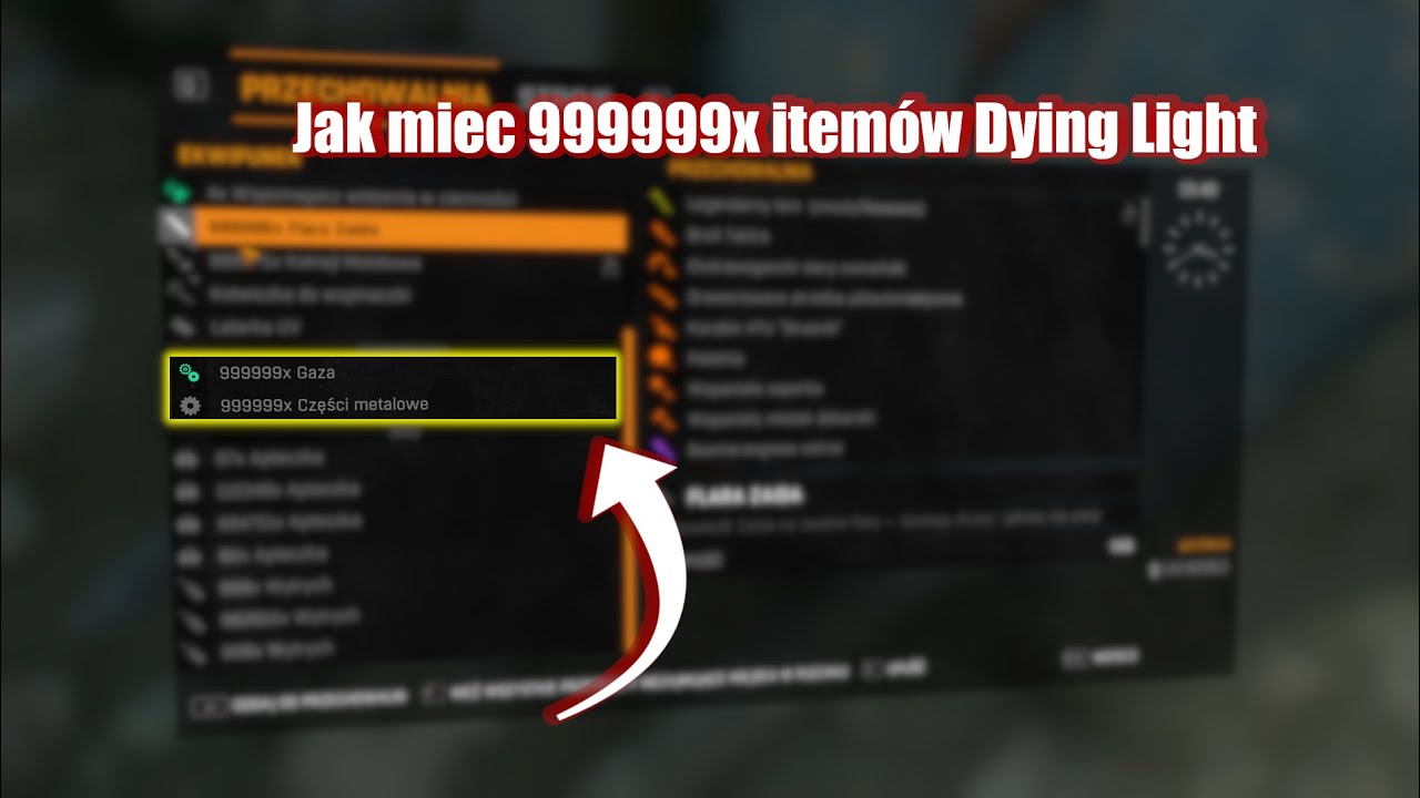 Jak kopiować itemy w Dying Light 1 (PC)