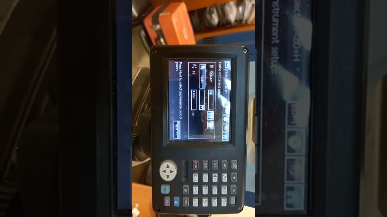 ريسكشن باستخدام توتل استشن سوكيا 103 fx resection by total station sokkia fx  103