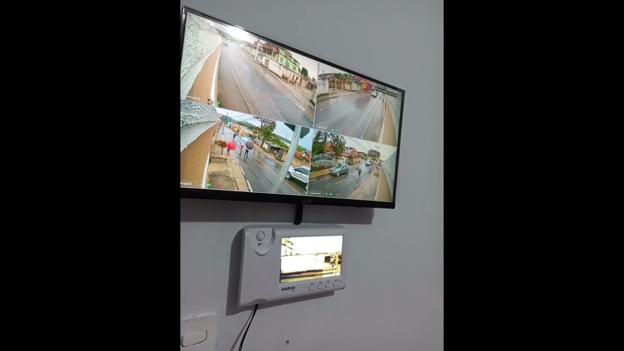 C&acirc;meras Intelbras com v&iacute;deo porteiro ir7 . #eletricista #camera #instala&ccedil;&atilde;o
