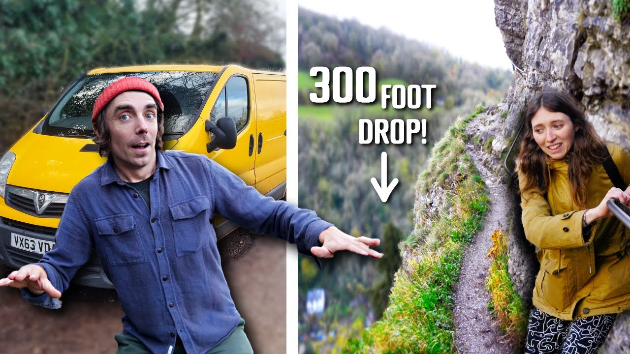 Is This the UK's Scariest Footpath?? | Van Life UK - Road Trip to Beautiful Derbyshire! | EP78