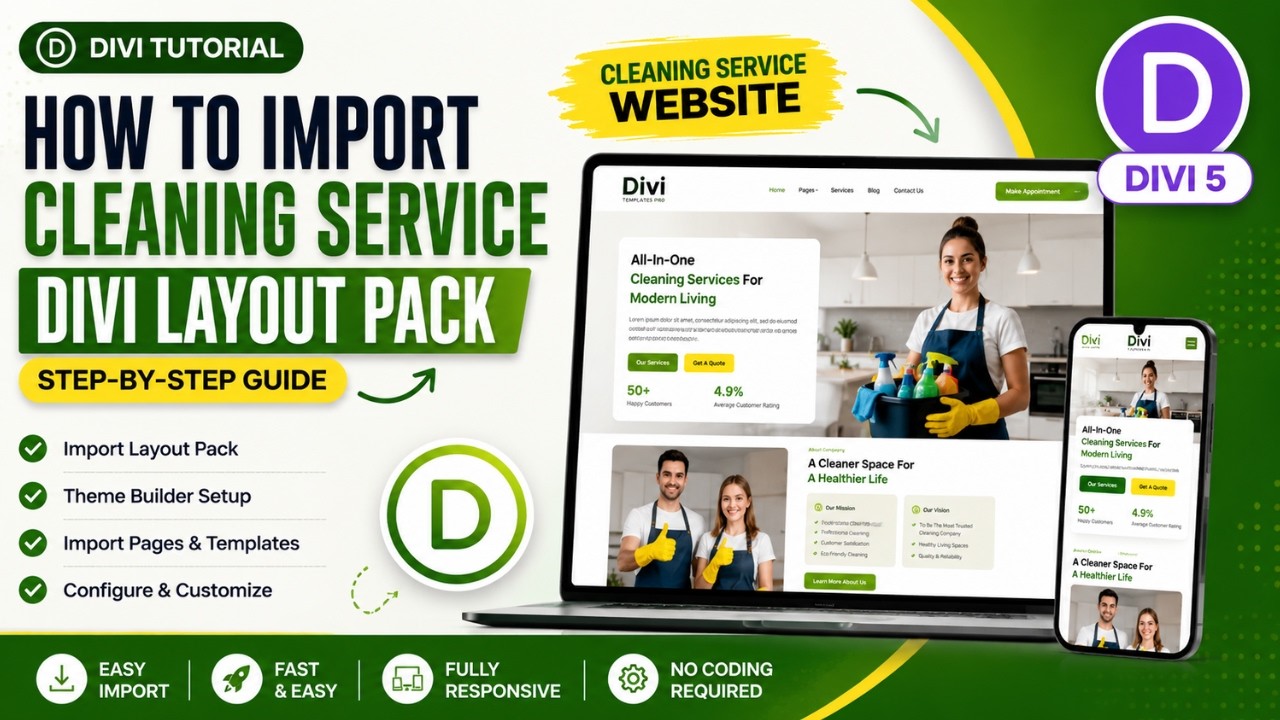 How to Import  Divi Layout Pack | Divi 5 Import Tutorial | Divi Templates Pro
