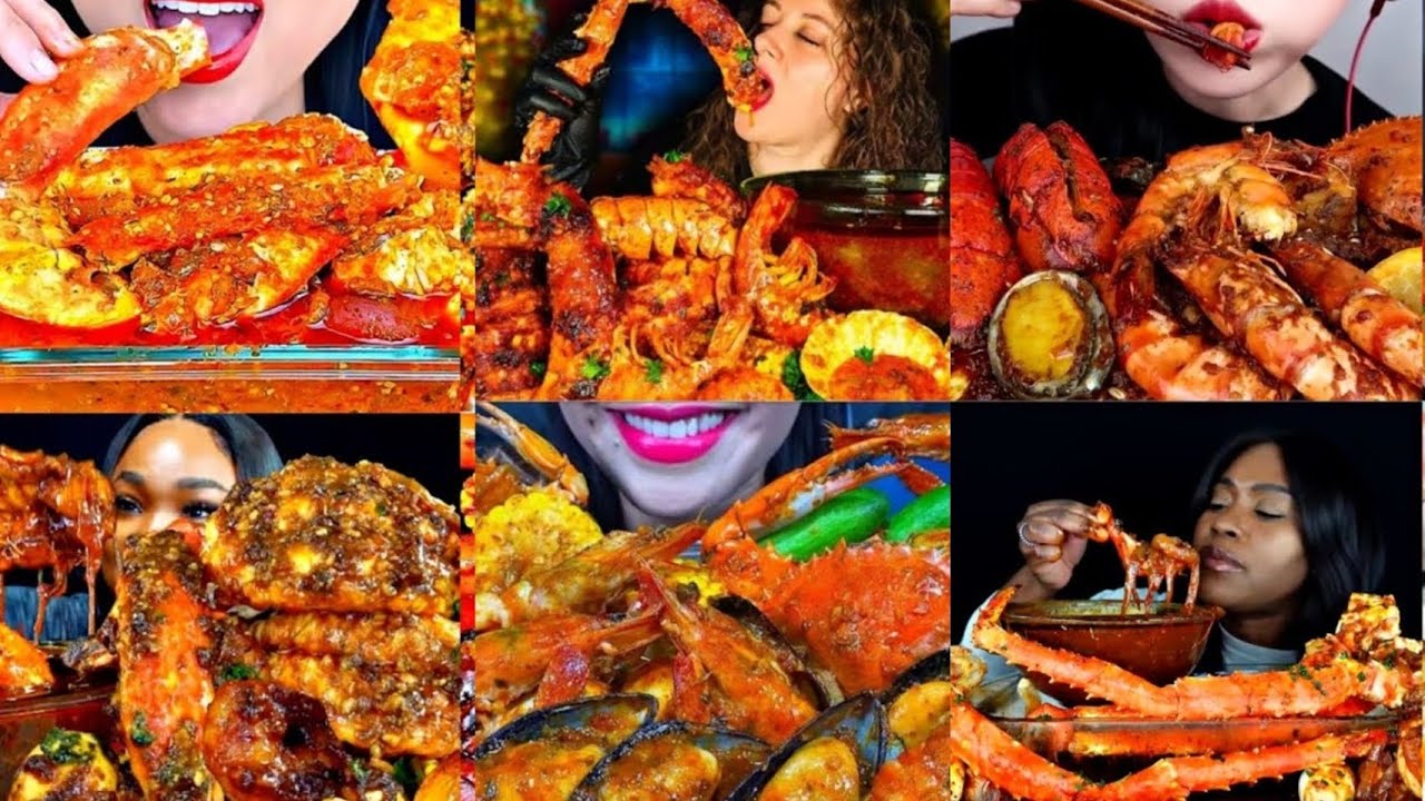 EATING SEAFOOD BOIL🦀🦐// MUKBANG COMPILATION //ONLY BITES 