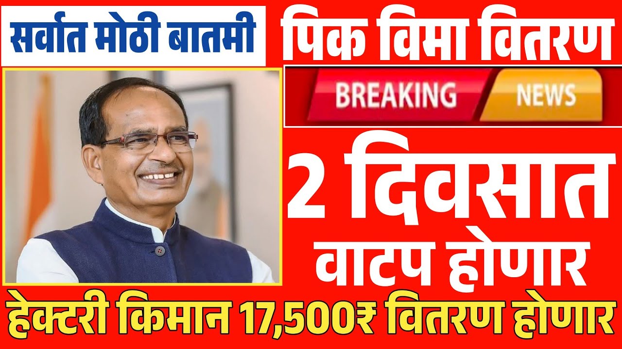 अखेर पिक विमा वाटप सुरू होणार | 90 लाख शेतकऱ्यांना मिळणार | Pik Vima Yadi Pikvima List 2025