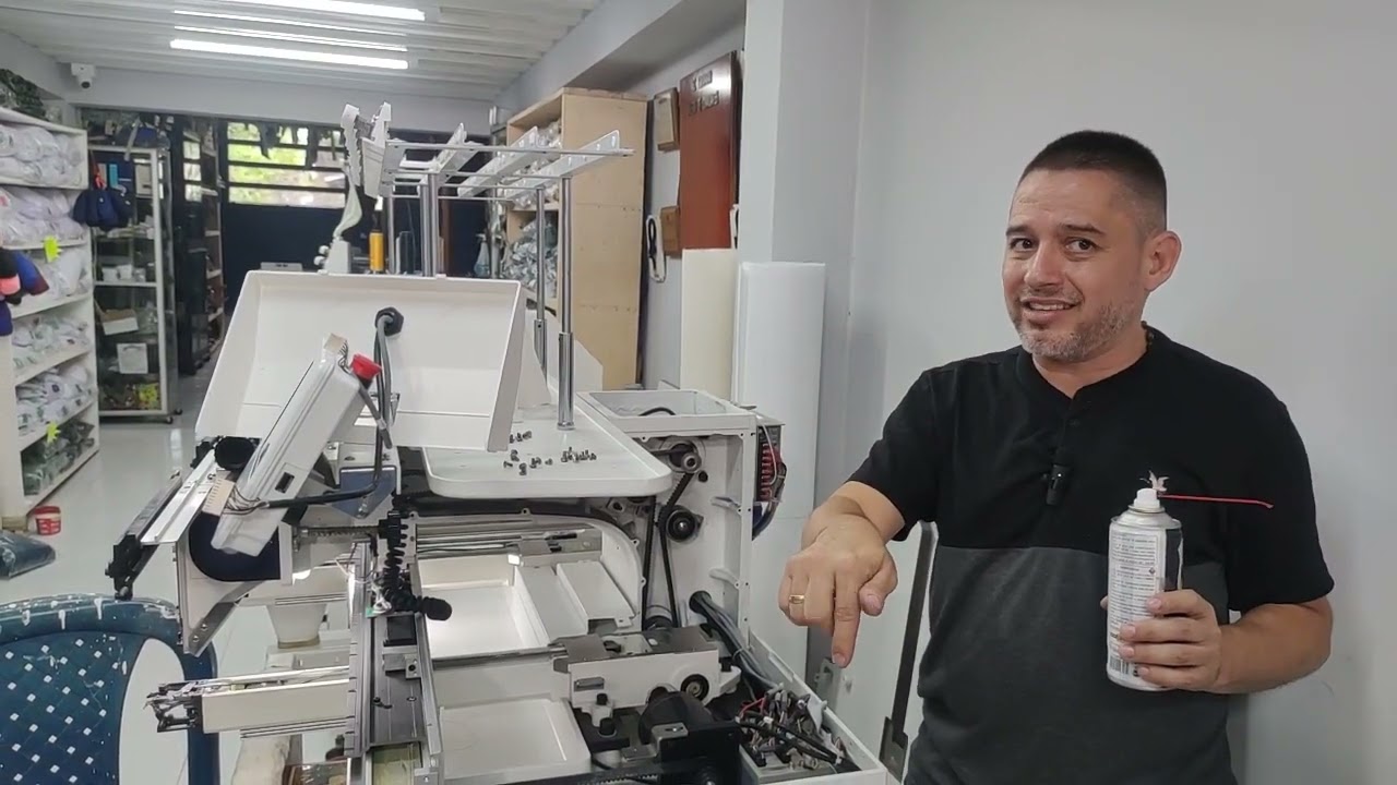Mantenimiento Preventivo para Bordadoras Industriales,Cómo poner correa eje Principal MAYA