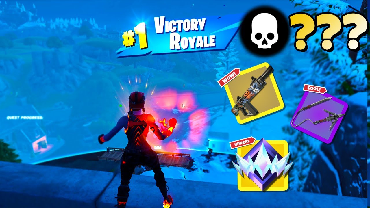 High Elimination Unreal Ranked Solo Win Gameplay (Fortnite Chapter 5 Zero Builds)