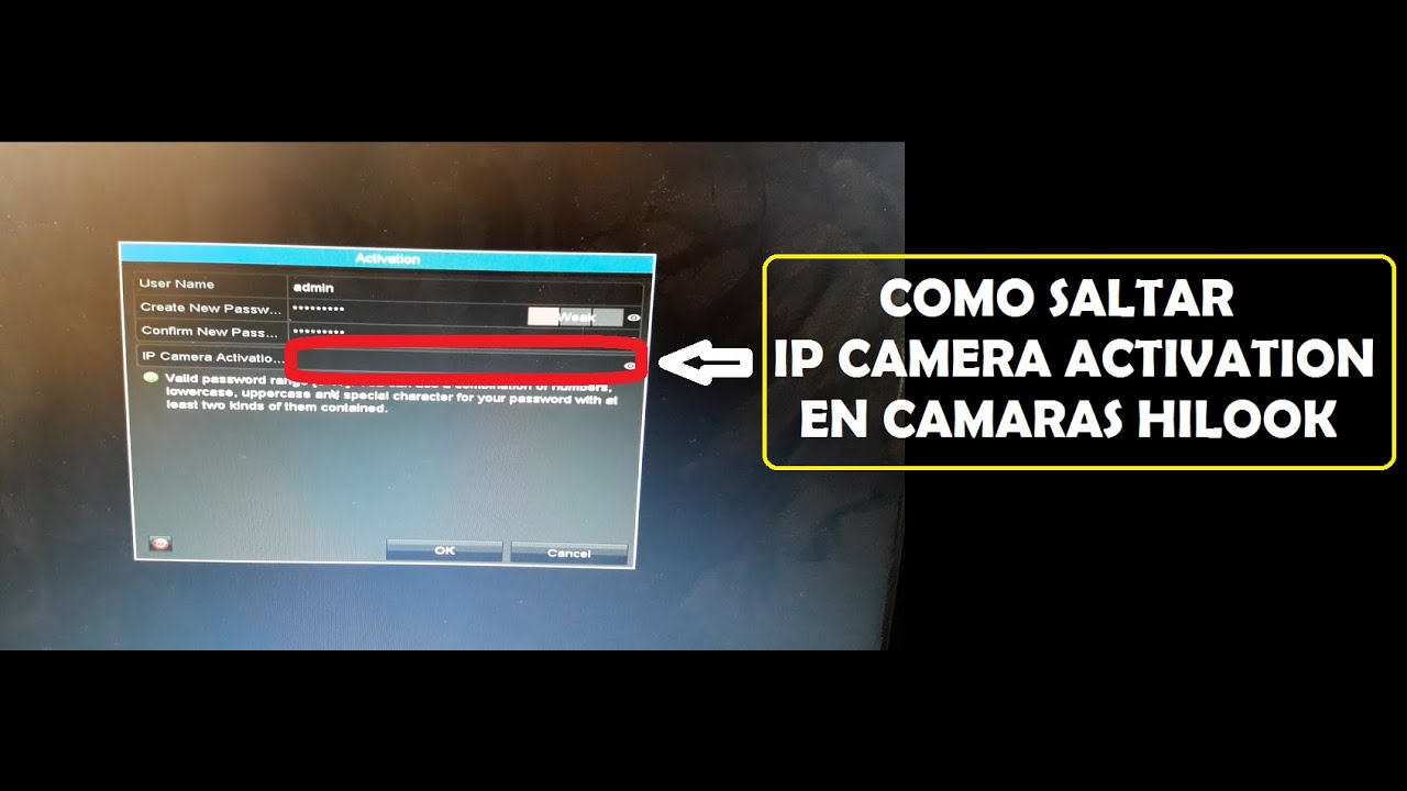 How to configure Hilook DVR-104G-F1 surveillance cameras and skip IP camera activation