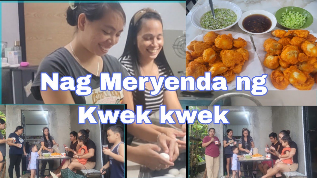 Nagluto ng kwek kwek na Meryenda 