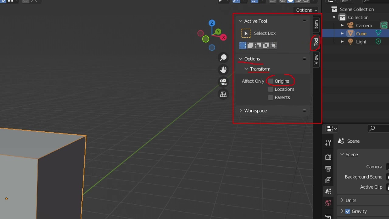 Blender / Modeling : déplacement du point de pivot